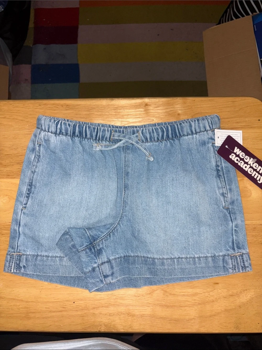 🎉4 for $20 NWT Weekend Academy Girls Pull-On Jean Shorts